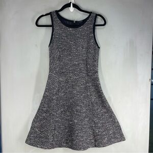 J Crew Grey Tweed Sleeveless A-line Dress Size 0